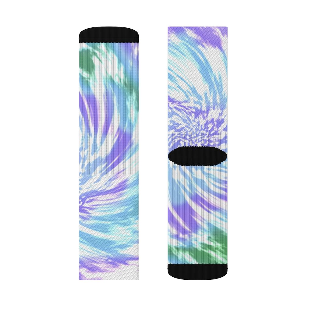 Purple Tie Dye Novelty Socks - My Store