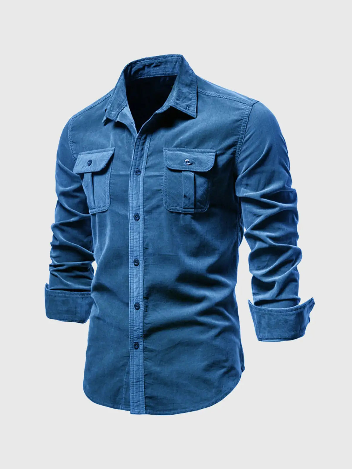 Button Up Corduroy Long Sleeve Shirt