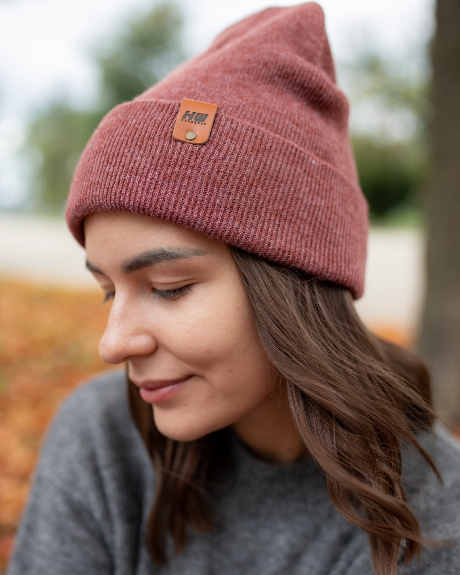 HAAKWEAR Knit Cuffed Beanie - Rusty Burgundy - My Store