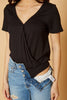 Women's V-Neck SS Surplus Bodysuit in Black - My Store