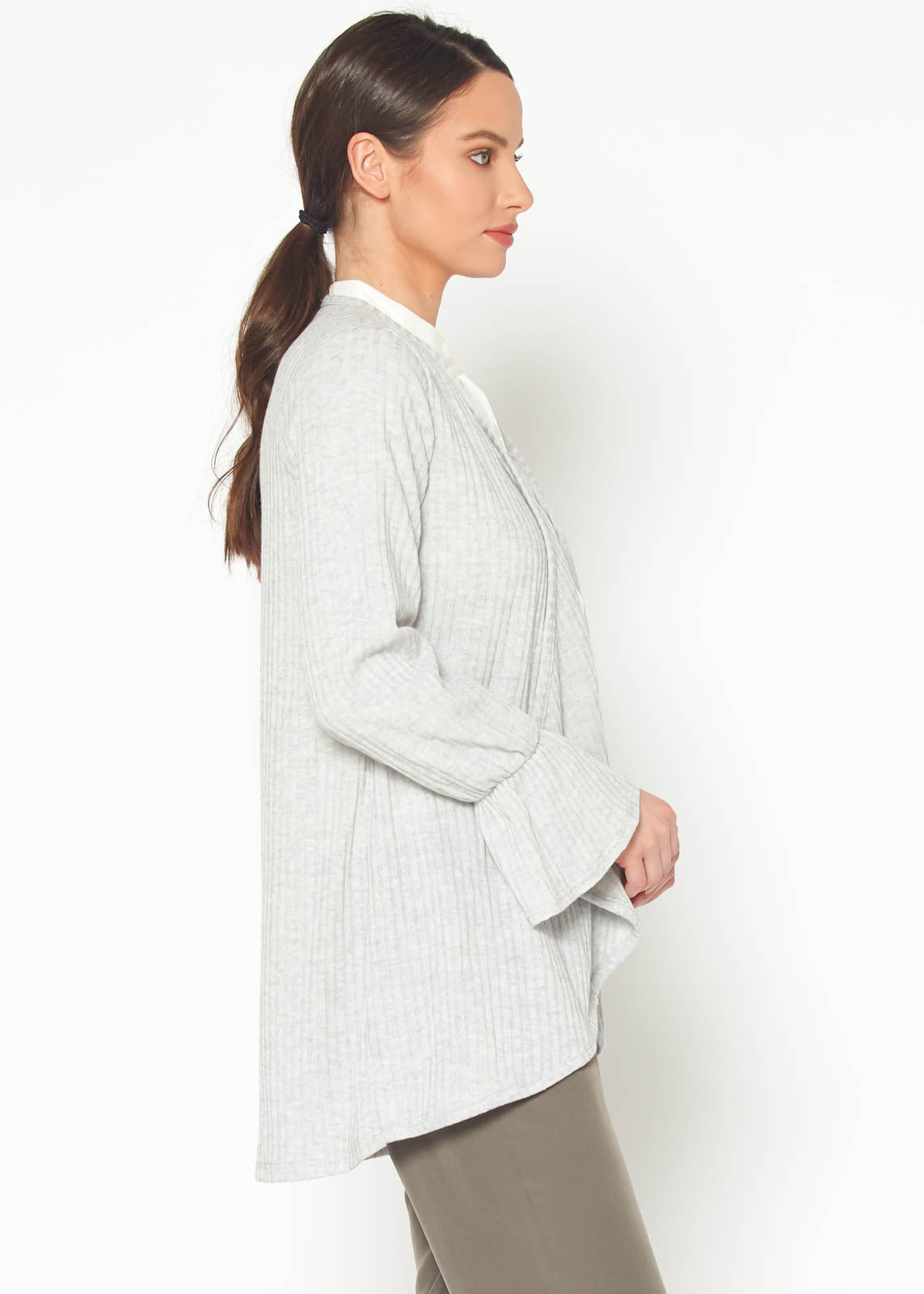 Women's Open Front Ruffle Sleeve Cardigan - My Store