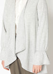 Women's Open Front Ruffle Sleeve Cardigan - My Store