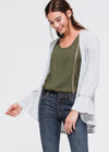 Women's Open Front Ruffle Sleeve Cardigan - My Store