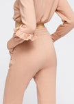 Women's Peplum Sweatpants In Peach - My Store