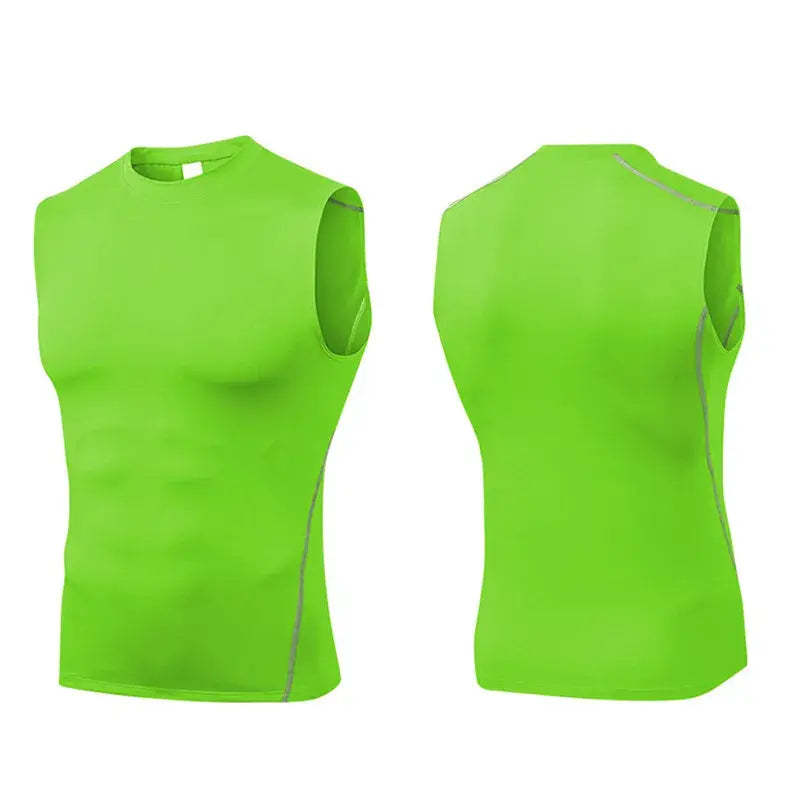 Men's Compression Sleeveless Shirt For Bodybuilding & Running - My Store