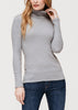 Women's Soft Turtle Neck Ribbed Knit Sweater Top - My Store