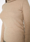 Women's Soft Turtle Neck Ribbed Knit Sweater Top - My Store