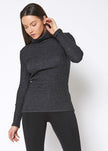 Women's Soft Turtle Neck Ribbed Knit Sweater Top - My Store