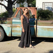 AMALFI MAXI DRESS - BLACK - My Store