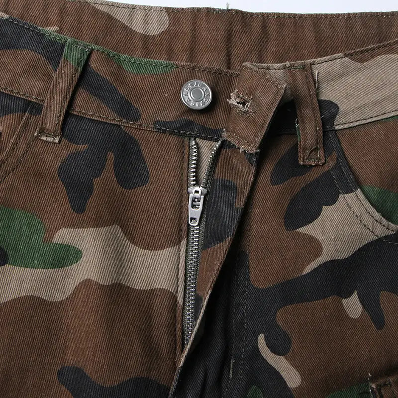 Cargo Camouflage Streetwear Jeans - My Store