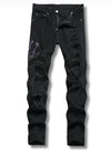 Black Python Jeans - My Store