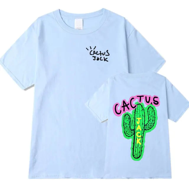 Cactus Print Couple Harajuku T-Shirts - My Store