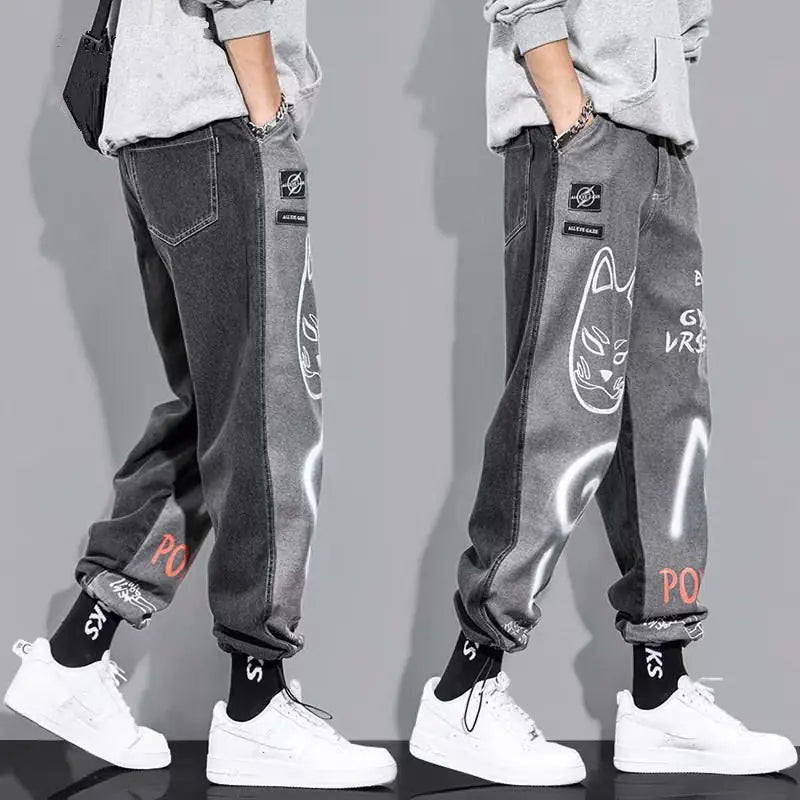 Korean Hip Hop Men's Jeans - My Store