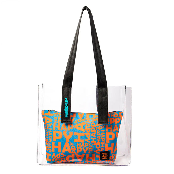 Biggdesign Moods Up Happy Transparent Shopping and Beach Bag - My Store