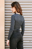 Charcoal Black Plaid Long Sleeve Bodysuit /3-2-1 - My Store