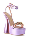 Big Bash Metallic High Platform Chunky Sandals - My Store