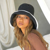 BLOOM LINE Crochet Sun Hat In Black - My Store