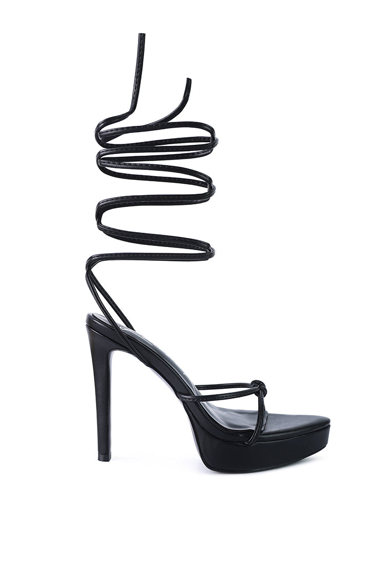 Bondage High Heel Lace Up Heels - My Store