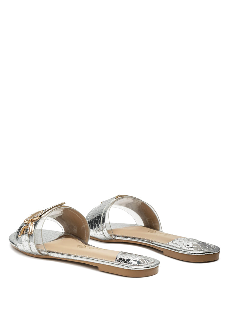 Brillo Jewel Croc Flats - My Store