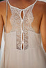 Beige Spaghetti Straps Lace Babydoll Dress - My Store