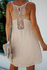 Beige Spaghetti Straps Lace Babydoll Dress - My Store