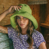 BLOOM Crochet Sun Hat In Lime Green - My Store