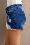 Lace Distressed Jean Shorts - My Store