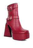 Hot Cocoa High Platform Ankle Boots - My Store