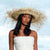 CATALINA Frayed Straw Hat In Nude - My Store