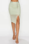 Studded Stone Cami Top & Slit Mini Skirts Set - My Store