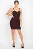 Sleeveless Sparkle Honeycomb Bodycon Dress - My Store