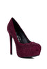 Clarisse Diamante Faux Suede High Heeled Pumps - My Store