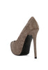 Clarisse Diamante Faux Suede High Heeled Pumps - My Store