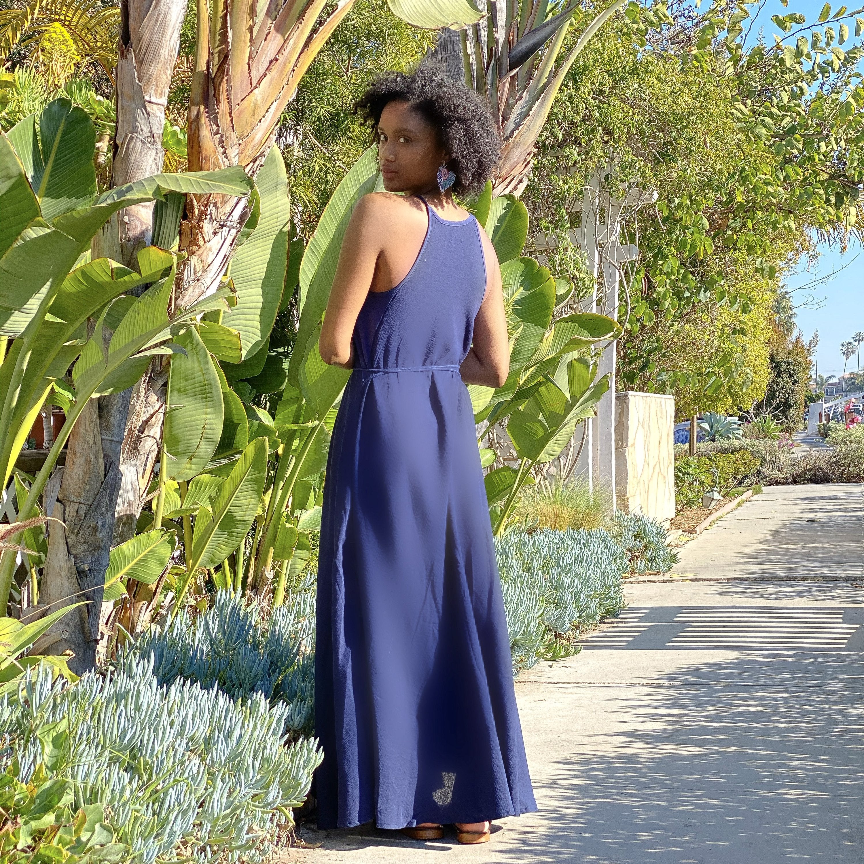 CALLIE MAXI DRESS - NAVY - My Store