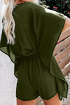 Casual Green Born To Fly Kimono Romper - My Store