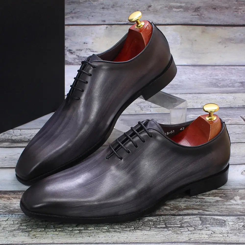 Men's Leather Oxford Shoes - My Store