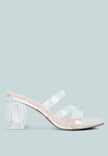 Chartz Multiple Straps Clear Heel Sandals - My Store