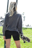 Charcoal Dolman Long Sleeve Top /1-1-1 - My Store