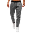 Men's Casual Twill Cotton Trousers: Gray, Long Ankle, Super Elastic