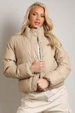 PU Boxy Puffer Jacket - My Store