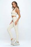 Two Piece Activewear Set with Cut-Out Detail - My Store