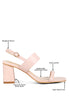 Kirk Elasticated Gussets Block Heel Sandals - My Store