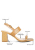 Kirk Elasticated Gussets Block Heel Sandals - My Store