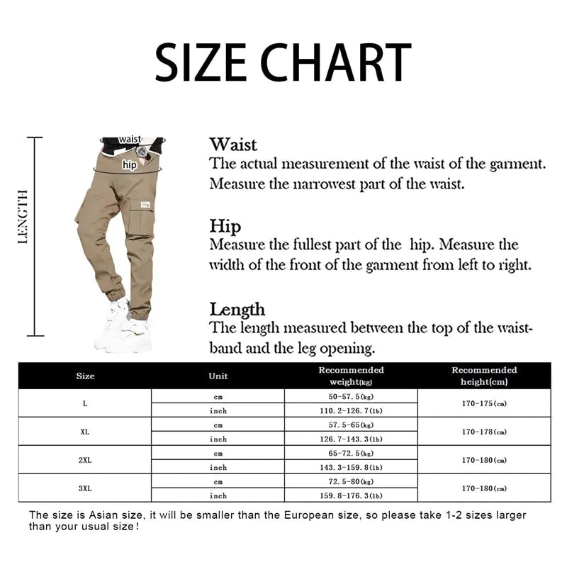 Thick Warm Fleece Cargo Pants - My Store