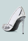 Diamante Clear Stiletto Heel Pumps - My Store