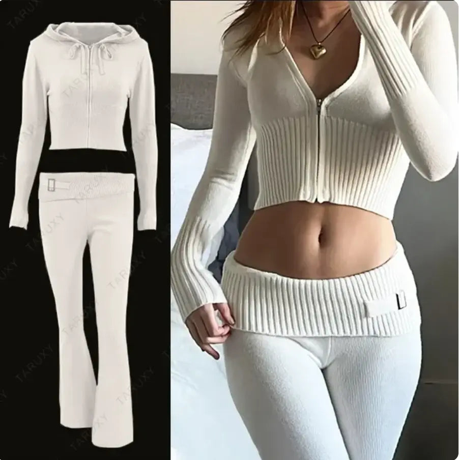 2 Piece-Set Trousers Hoodie Tracksuit