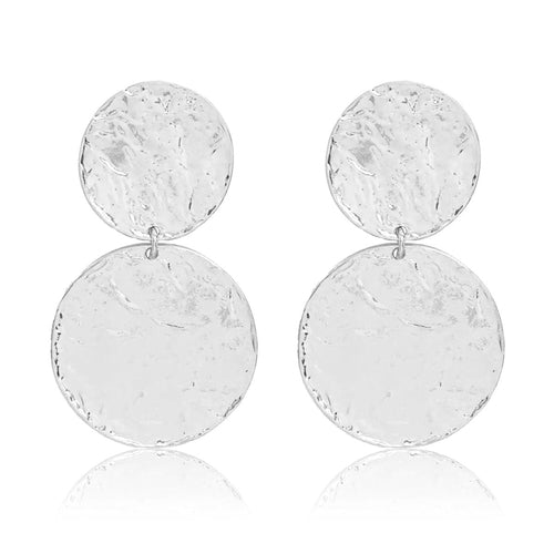 Hammered disc earrings - My Store