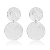 Hammered disc earrings - My Store