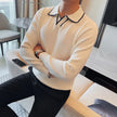 weaters/Male Slim Fit High Quality Leisure Pullover Men's Long-sleeved Sweater - My Store