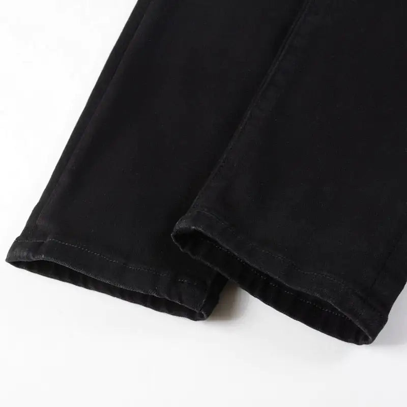 Men's Black Color Ripped Skinny Jeans - My Store